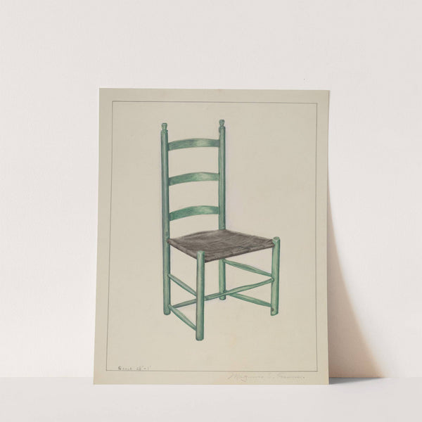 Ladder Back Chair - Called Jolting Chair by Magnus S. Fossum