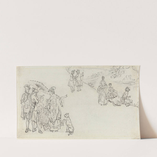 Ladies and Gentlemen in a Country Park by Paul Sandby