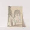Ladies Beside a Column and Arcade by Anthony Highmore