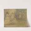 Ladies in a garden by Charles Conder