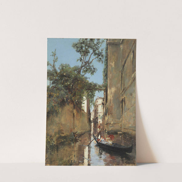 Ladies In A Gondola, Venice by Manuel Ramírez Ibáñez