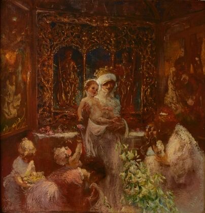 L’adoration de la vièrge