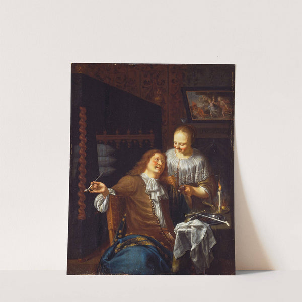 Lady and Cavalier by Jan Van Mieris