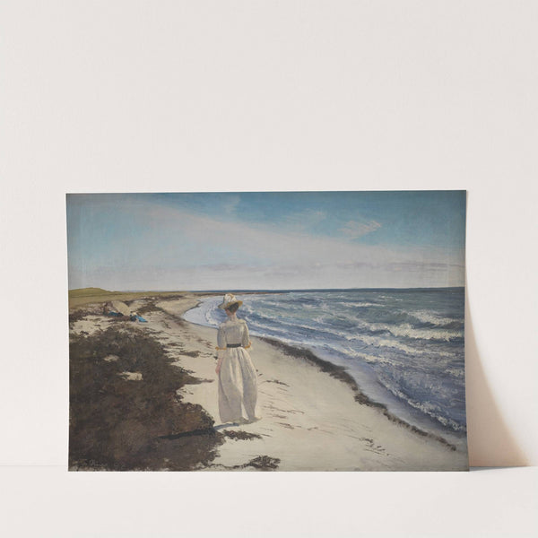 Lady at Karrebæksminde Beach, Zealand (1898) by Laurits Andersen Ring