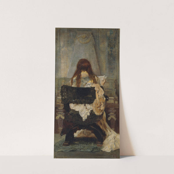 Lady At The Spinet by Hans Makart