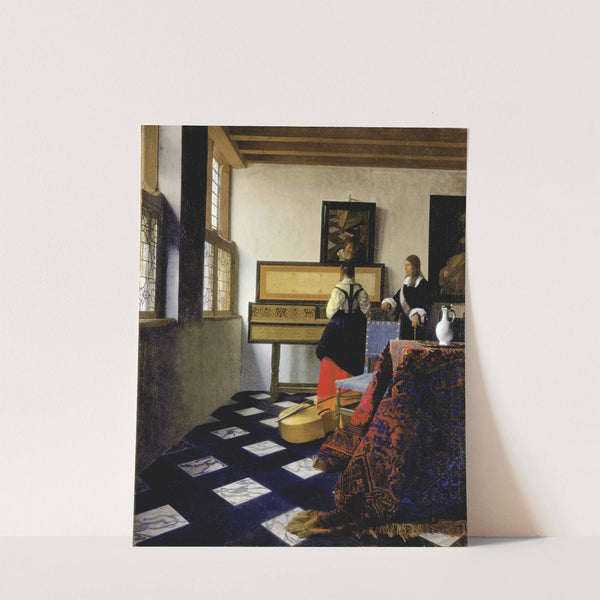 Lady At The Virginal With A Gentleman, 'the Music Lesson' by Johannes Vermeer
