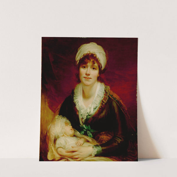 Lady Beechey and Her Baby (ca. 1800) by Sir William Beechey