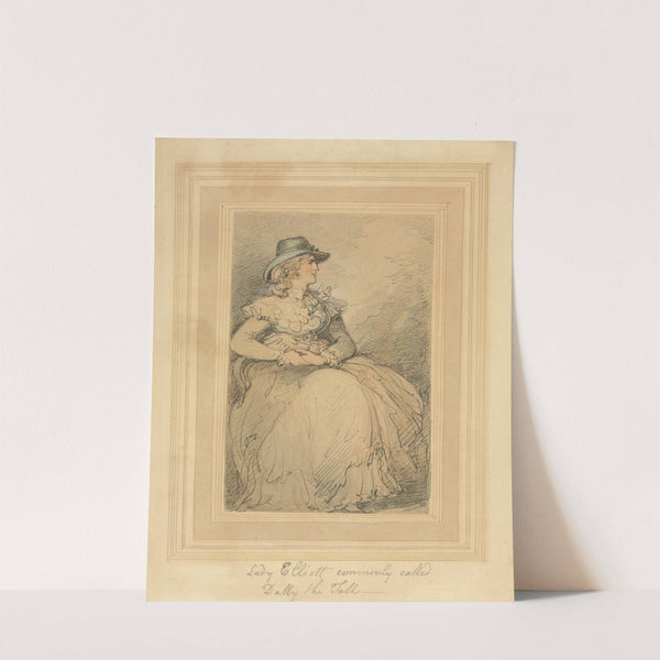 Lady Elliott, Commonly Called Dolly The Tall (1775–1827) by Thomas Rowlandson