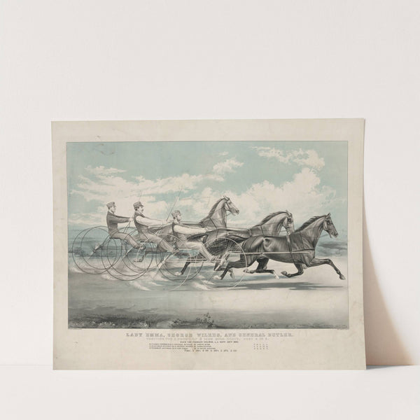 Lady Emma, George Wilkes, and General Butler; trotting for a purse of 000 mile heats, best 3 in 5 (1865) by John Cameron