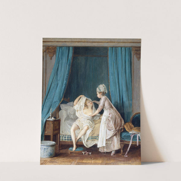 Lady Getting out of Bed (1776) by Niklas Lafrensen