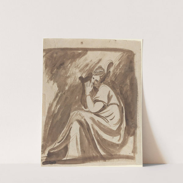 Lady Hamilton Playing a Lyre by George Romney