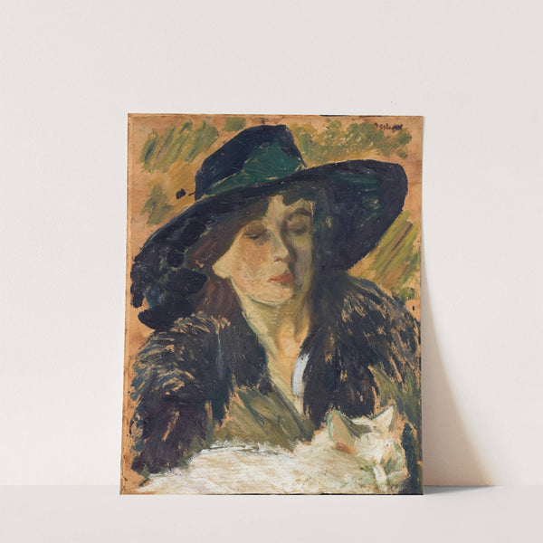 Lady in a Black Hat by Helmer Osslund