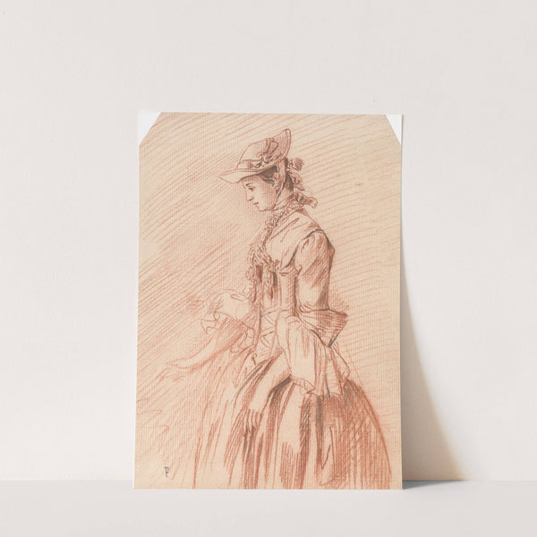 Lady in a Bonnet by Paul Sandby