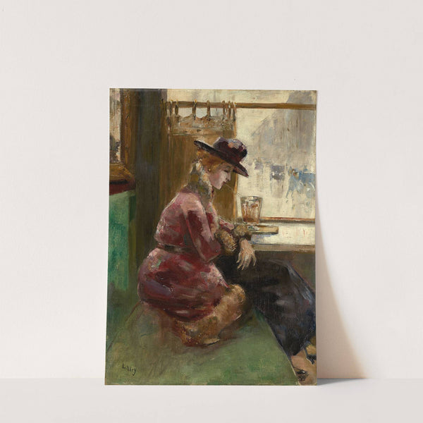 Lady in a Café, Berlin by Lesser Ury