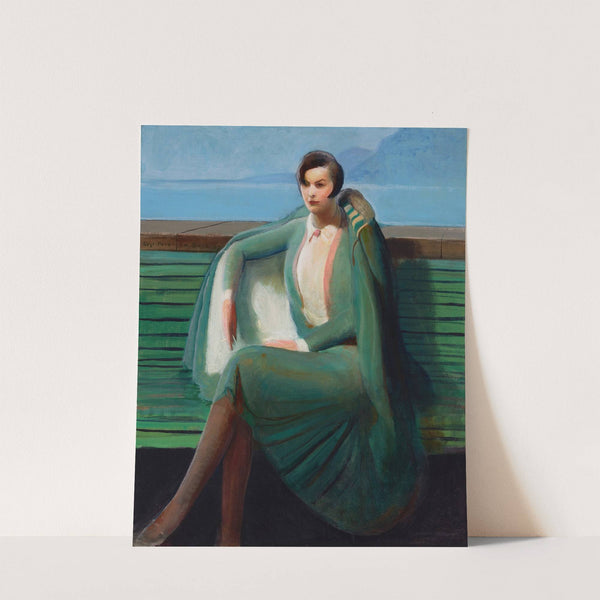 Lady in a Cloak (Mrs. Charles E. (Fern) Bedaux) (1927) by Guy Pène du Bois