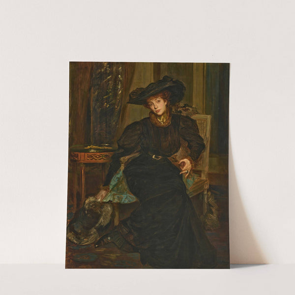Lady in Black by Jacques-Émile Blanche