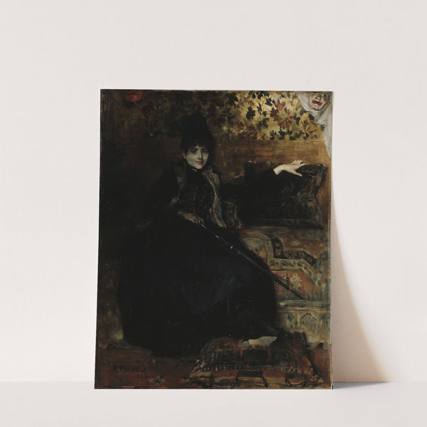 Lady In Black, Seated (Thérèse Noire) (1886) by Albert Edelfelt