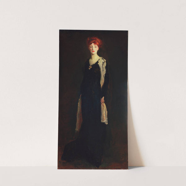 Lady in Black with Spanish Scarf (O in Black with a Scarf) by Robert Henri