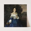 Lady In Blue. Portrait Of Ye.M. Martynova (C.1898) by Konstantin Andreevich Somov