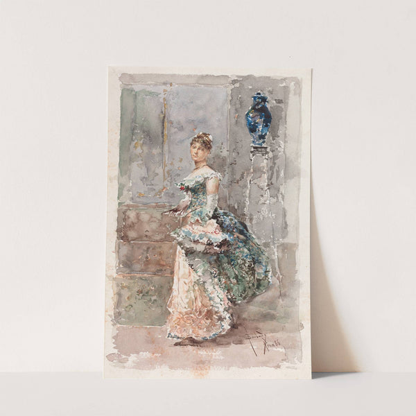 Lady in Formal Dress by Salvador Sánchez Barbudo