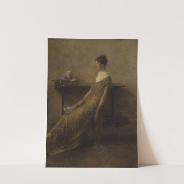 Lady in Gold by Thomas Wilmer Dewing