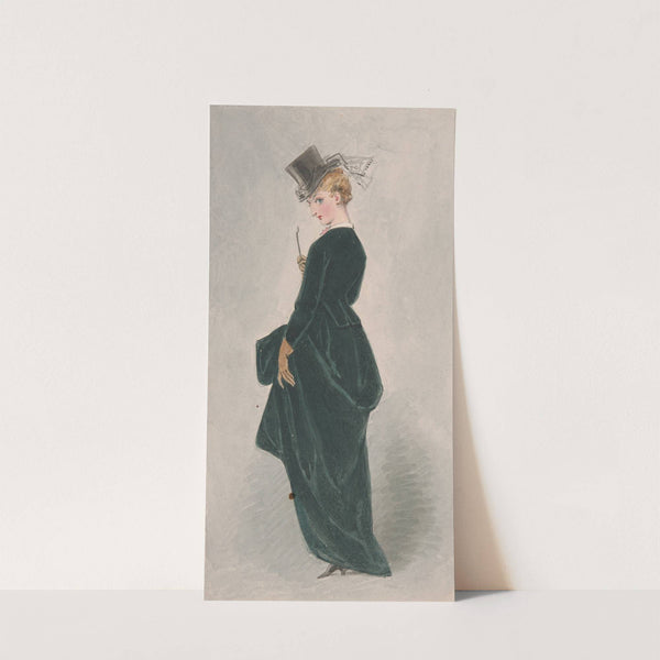 Lady in Green Dress by Adelaide Claxton