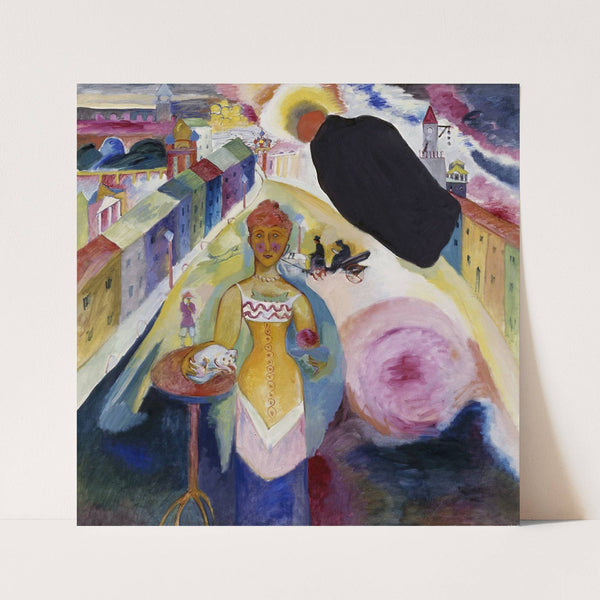 Lady in Moscow (1912) by Wassily Kandinsky