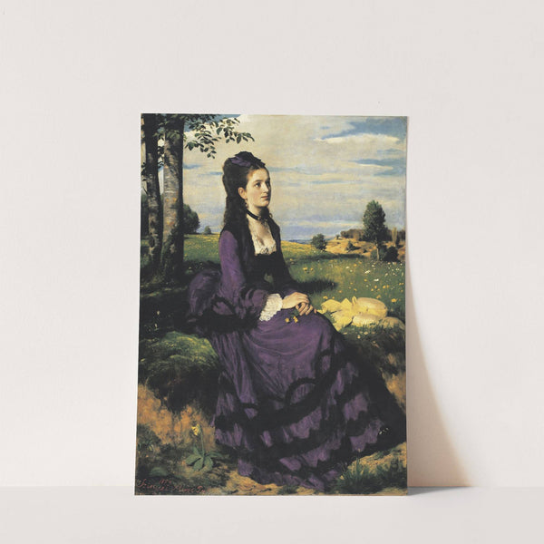 Lady in Violet by Pál Szinyei Merse