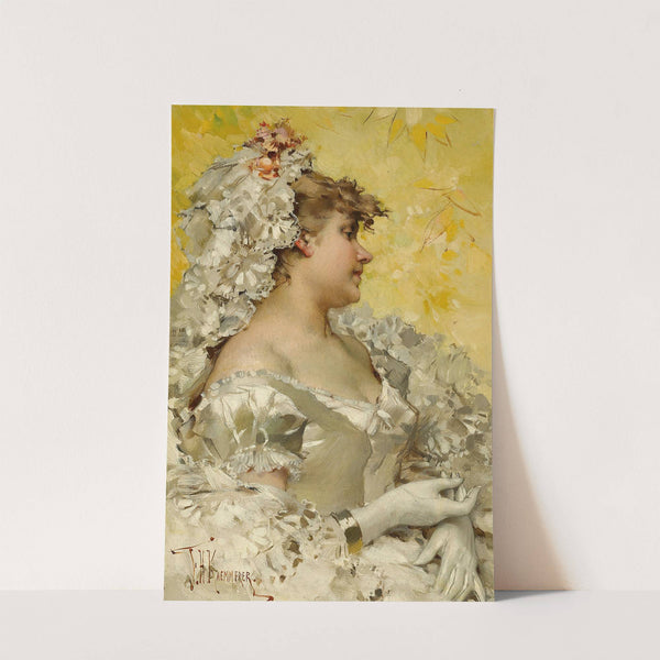 Lady In White by Frederik Hendrik Kaemmerer