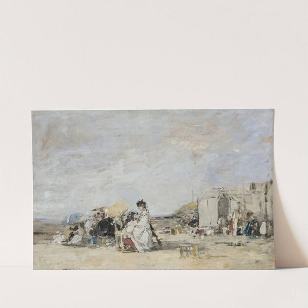 Lady in White on the Beach at Trouville (1869) by Eugène Boudin