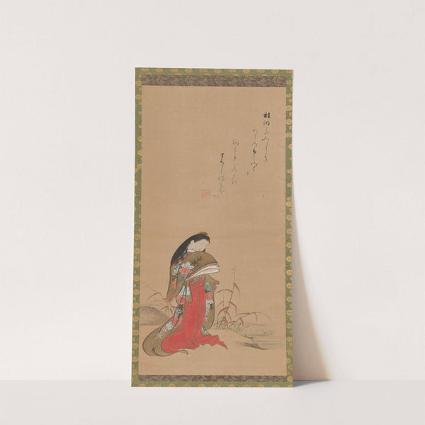 Lady Ise by the Riverbank (18th century) by Nishikawa Sukenobu