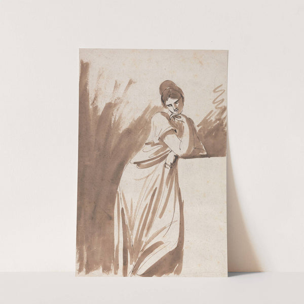 Lady Leaning on a Column by George Romney