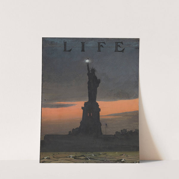 Lady Liberty at Night (c. 1908) by Edward Vincent Brewer