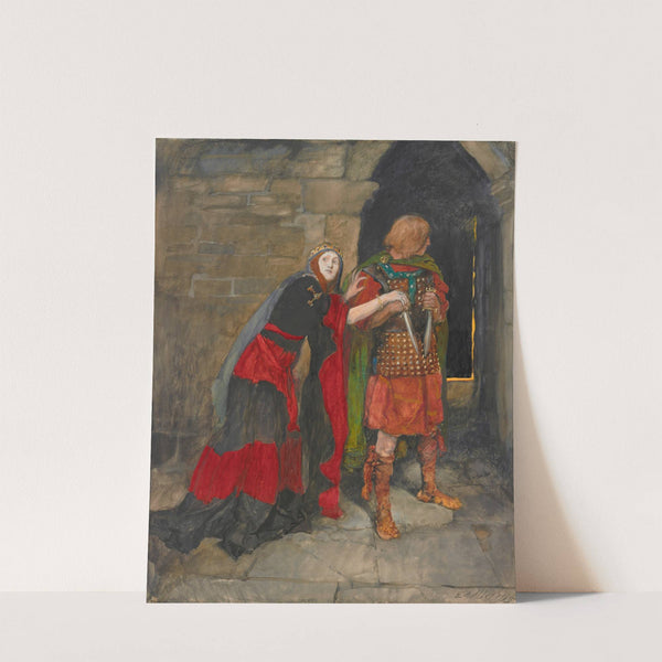 Lady Macbeth; ‘“Infirm of purpose! Give me the daggers…,’ Act II, Scene II, Macbeth by Edwin Austin Abbey