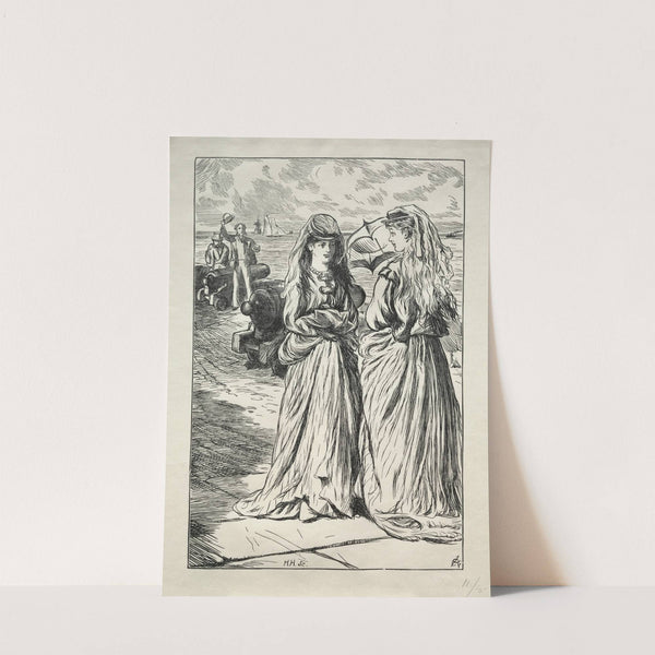 Lady Nelly – the Flirt (1865) by Charles Samuel Keene