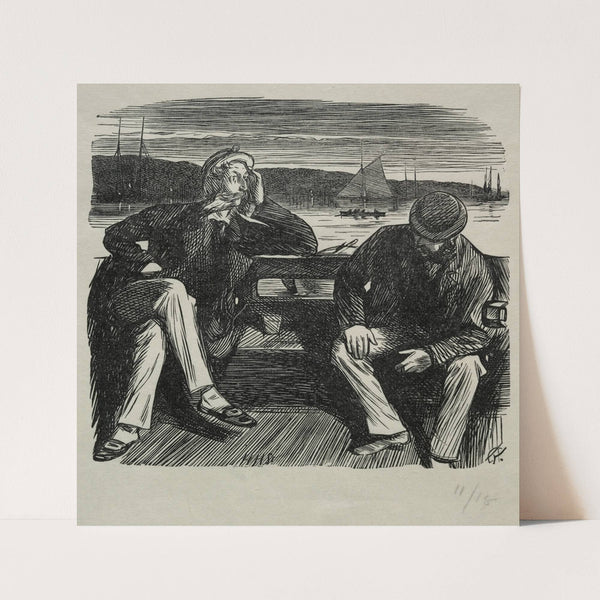 Lady Nelly – the Flirt (1869) by Charles Samuel Keene