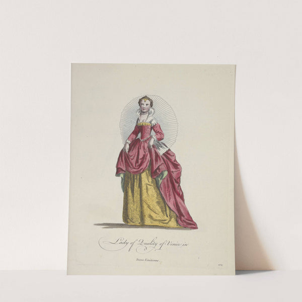Lady of quality of Venice. Dame Venitienne. (1757-1772) by Charles Grignion