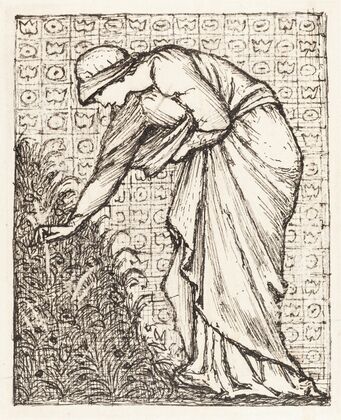 Lady Picking Flowers