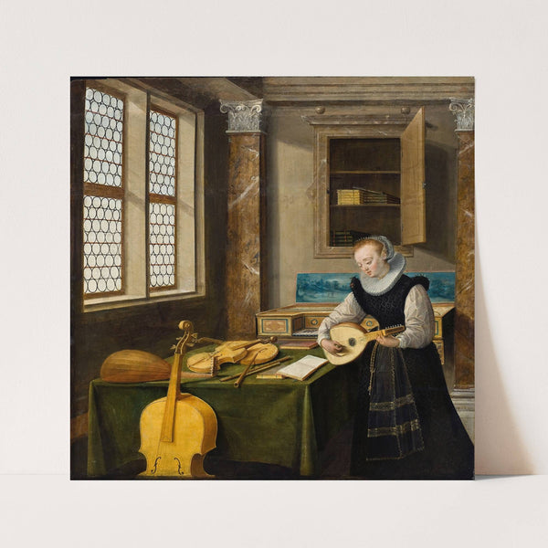 Lady Playing the Lute by Hendrick van Steenwijck the Younger