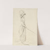 Lady Pointing with a Stick by Charles Bretherton