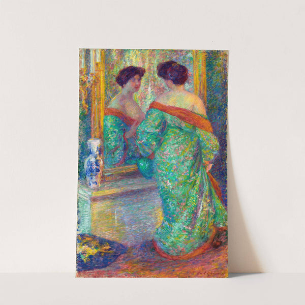 Lady Reflected in Mirror by Carl Newman