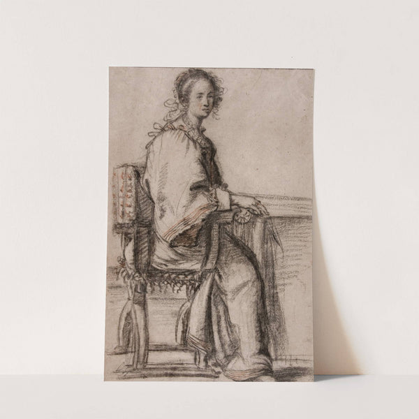 Lady seated at a Table by Jacobo Confortini