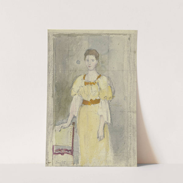 Lady, standing by Otto Scholderer