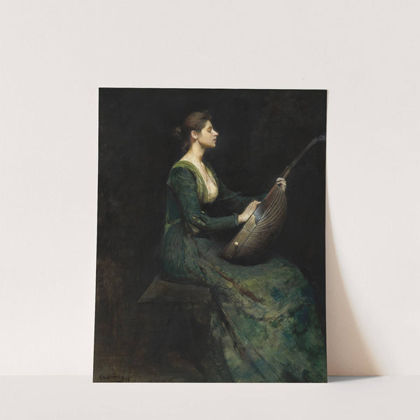 Lady with a Lute by Thomas Wilmer Dewing