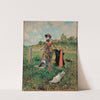 Lady With A Parasol by Francesc Miralles i Galaup