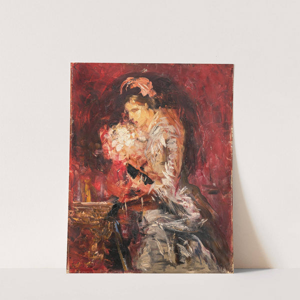 Lady with Bouquet, Sketch (1880) by Ernst Josephson