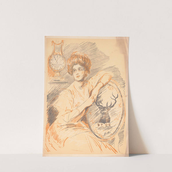 Lady with crest (1907) by Hatten