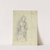 Lady with fan by Otto Scholderer