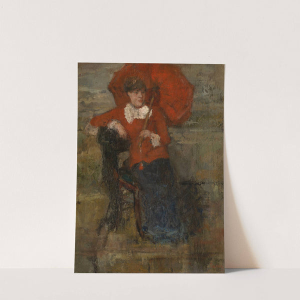 Lady with Red Parasol by James Ensor