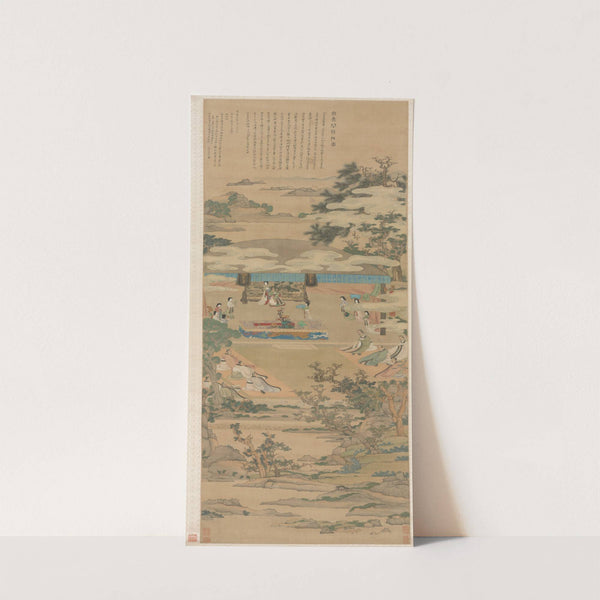 Lady Xuanwen Giving Instruction on the Rites of Zhou by Chen Hongshou